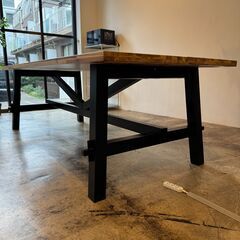 IKEA デスク SKOGSTA スコグスタ テーブル アカシア材 ブラックの画像