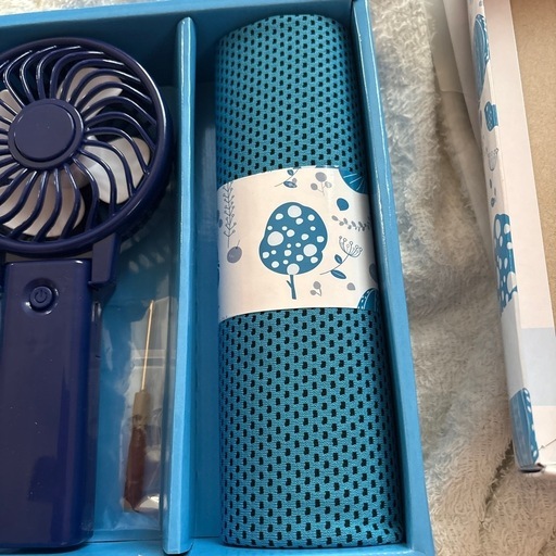 オリジナル 2WAY ハンディファン+クールタオルセット (きょっぺ) 吹上