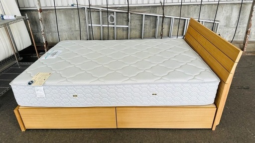 ❗️❗️激安❗️❗️ダブルベッドフレームとFRANCE BED  マットレスのセット
