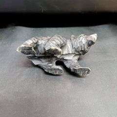 民芸品 木彫り熊 ガラス目 八雲 工芸の画像