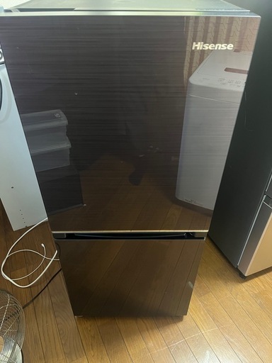冷蔵庫hisense20年138Lガラスドア右開き一人暮らし用仙台市内送料込み