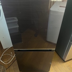 冷蔵庫hisense20年138Lガラスドア右開き一人暮らし用仙台市内送料込みの画像