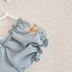 【バースデイ】110★ワンピース水着★ミントグリーン★annasコラボ スイムウェア 女の子 水着 子供用の画像
