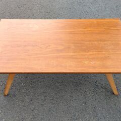 コーヒーテーブル 幅105×奥55×高41cm 座卓 ローテーブル センターテーブル 木製 無垢 家具 札幌市 中央区 南12条の画像