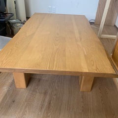 カリモク 木製テーブル 高級の画像