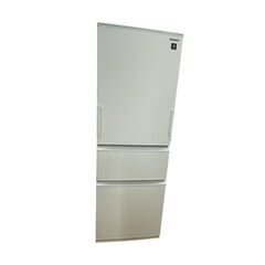 【REGASTOCK川崎店】SHARP シャープ 374L ノンフロン冷凍冷蔵庫 両開き どっちもドア プラズマクラスター SJ-PW37K-W 2024年製 マットオフホワイトの画像