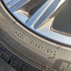 VW タイヤ、アルミホイールセット 18インチ 245/45/18  スタッドレスの画像