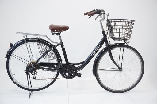 STEP OVER 2022年頃モデル 26インチ 外装6段 シティサイクル