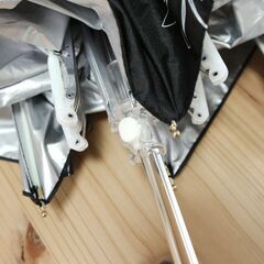 新品・未使用 / 雨でも晴れでも安心★ シルバーコーティング雨晴兼用　55cm耐風楽ミニ『Anemone』の画像