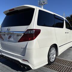 岡山【自社ローン】保証人無可★全国対応★アルファード【240S】両側パワスラ/走行中TV可/Bluetooth/バックカメラ/Wサンルーフ/ローダウン/コーナーセンサー/クルコン/ETCの画像