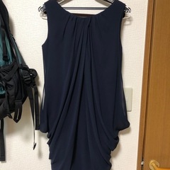 パーティー用ドレス　紺色　サイズ38の画像