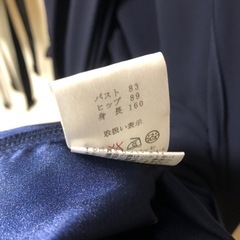 パーティー用ドレス　紺色　サイズ38の画像