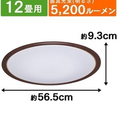 アイリスオーヤマ シーリングライト 12畳 LED 5200lmの画像