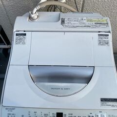 シャープ(SHARP) タテ型洗濯機　洗濯＆乾燥機能アリ①の画像
