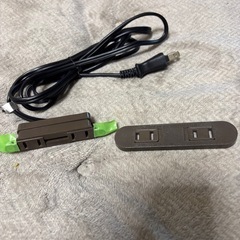 コンセント　2口　DIY ケーブル付　黒の画像