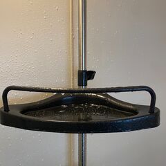 浴室用ラック　棚　高さ自由自在　突っ張り棒　４段の棚付①の画像