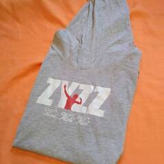 【直接引取り限定】ZYZZ■フィットネスパーカ■ストリンガー■グレーM■筋トレジム■ボディビル■タンクトップメンズ夏服夏物■配送不可の画像