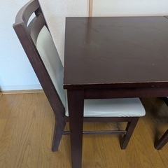 Dining Set 3 Piece Dining Set 2 Seater Solid Wood Dining Table Set Dining 2 Chairs Folding Tableの画像