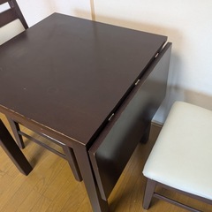 Dining Set 3 Piece Dining Set 2 Seater Solid Wood Dining Table Set Dining 2 Chairs Folding Tableの画像