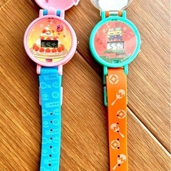 【画像腕時計の2個セット】怪盗グルーのミニオン超変身 ウォッチコレクション　パーティーミニオン　カービィのグルメフェス　ころんとウォッチ　星のカービィの画像