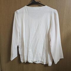 自由区 シフォンブラウス ベージュ エクリュ グレージュの画像