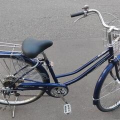 27インチ 🚲 中古 自転車 12,800円 🔁6段切替 🔑鍵新品 💡オートライト付 新規防犯登録料コミ 846の画像