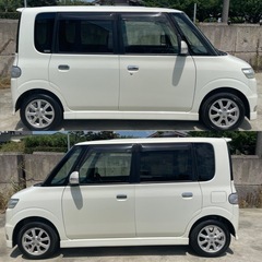 車検令和8年10月まで！！即乗り可！ダイハツタントカスタムXホワイト🚗の画像