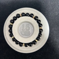 ブラックオニキス8mmブレスレット☪️15.5cmの画像