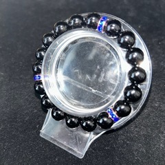 ブラックオニキス10mmブレスレット☪️15.5cmの画像
