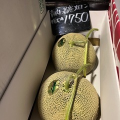 超特大♡夕張IKメロン在庫2玉になりました☆の画像
