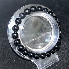 ブラックオニキス8mmブレスレット☪️16cmの画像