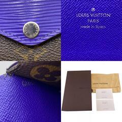 ルイヴィトン LOUIS VUITTON 長財布 モノグラム エピ ポルトフォイユマリールーロン 三つ折り財布 M6049G ブラウンの画像