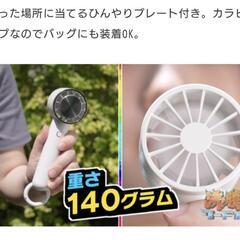 ペルチェ冷却プレートハンディファン 小型扇風機【新品】の画像