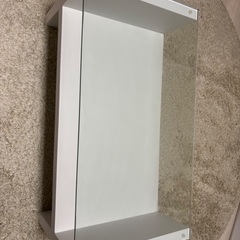 ローテーブル ガラス天板 一人暮らしサイズの画像