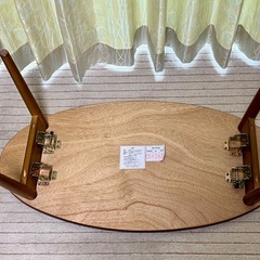 美品　折りたたみ ローテーブルクラック ニトリの画像