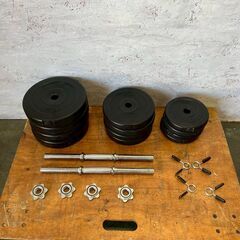 RIORES 可変式ダンベル 20kg 2個セット 筋トレ器具 トレーニング器具 ダンベル プレート各4枚 5kg 2.5kg 1.5kg シャフト2本 Y1903の画像