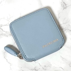 【未使用品】BALENCIAGA バレンシアガ ヴィル コインケース 小銭入れ ライトブルー系の画像