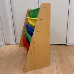 絵本ラック 本棚 ラック 子供部屋 カラフル絵本棚の画像