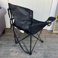 ナチュラルシーズン アウトドアアームチェア（ブラック）の画像
