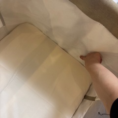 先着順‼️定価18800→5ヶ月使用で1万円　ベビーベッド　サークル　可動式　ゆりかご　マットレス付き　の画像