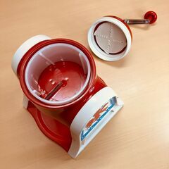 タイガー 手動かき氷器（昭和レトロ・レッド）の画像