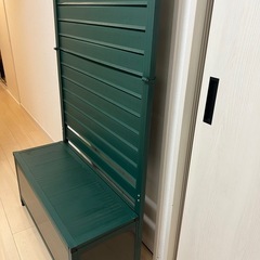 ベンチ付きラティス グリーンの画像