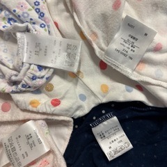 女の子ロンパース　60-70 4点の画像
