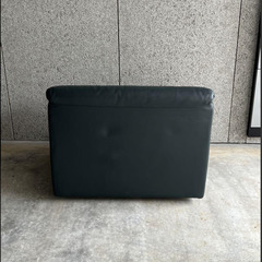【美品】本革1掛けソファ カンディハウス レザーソファの画像