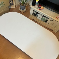 無料　ローテーブル 白 机の画像