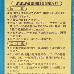 National ライトカプセル BFLC 100V 13W-W/B 未使用品の画像