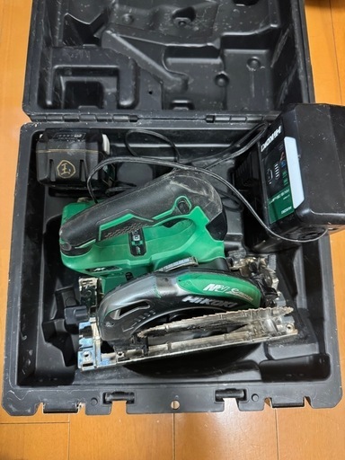 ハイコーキ　充電式丸ノコ36V 　165mm、  本体、充電器、36v-18vマルチバッテリー×1