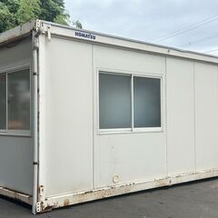 3.4坪●コマツ KOMATSU ハウス、プレハブ、ユニットハウス●工場作業場.事務所.休憩室.離れ.エアコン.鍵付き●福岡の画像
