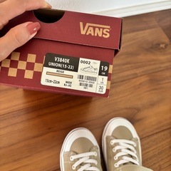 新品未使用　VANS スニーカー　19センチの画像