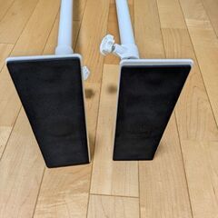 山善(YAMAZEN) 家具突っ張り棒(長さ61-100cm)2本1組 ホワイトの画像